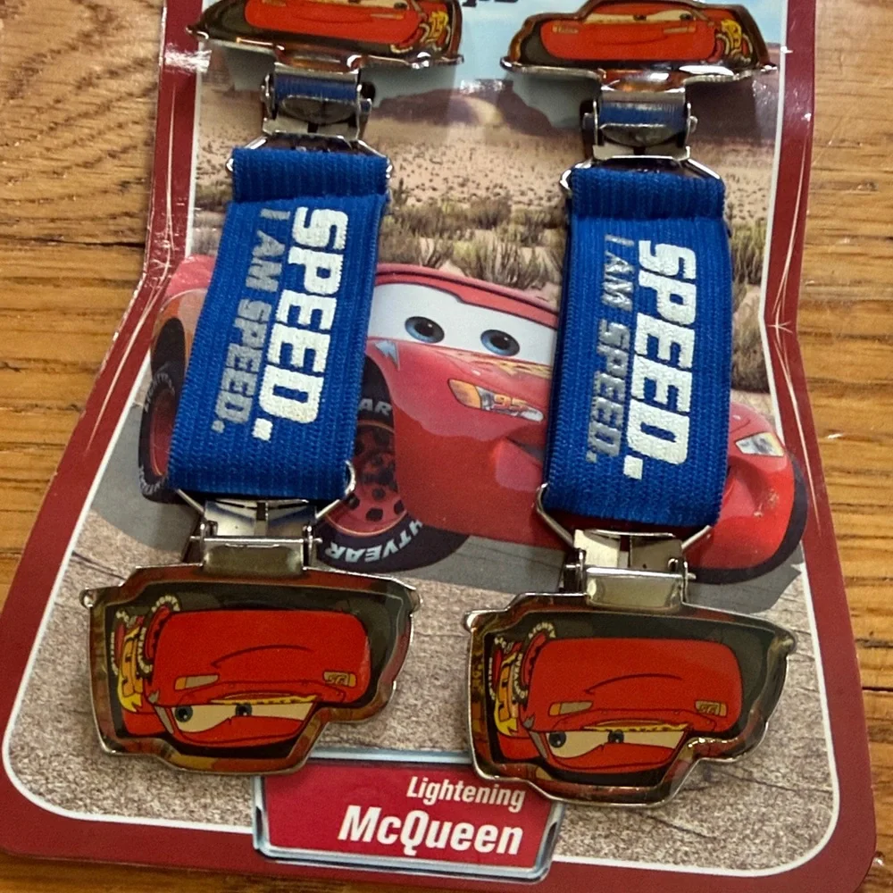 Cars Lightning McQueen Blue Mitten Clips 2 sets